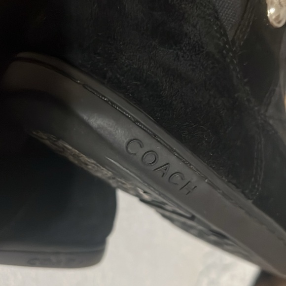 Pre Owned Coach Black Logo C Casual Woman’s boots Size 7.5 - Picture 6 of 10